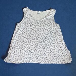 Women's White and Blue Tank Top Old Navy (XL)